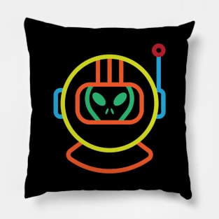 ALIENTRONAUT (COLOR) Pillow