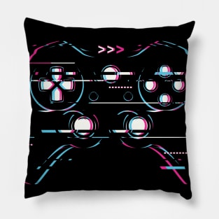 Glitch Gaming Controller Pillow