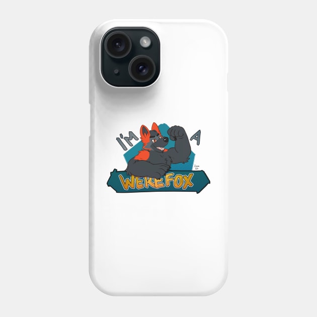 I'm a werefox, black Phone Case by licographics