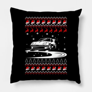 Drifting Through The Snow - Funny Christmas Pillow