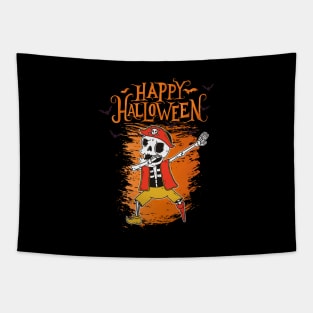 Halloween Happy Halloween Funny Pirate Costume Tapestry