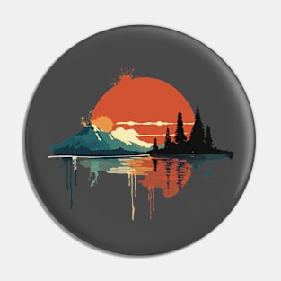 Mountain Sunrise Pin