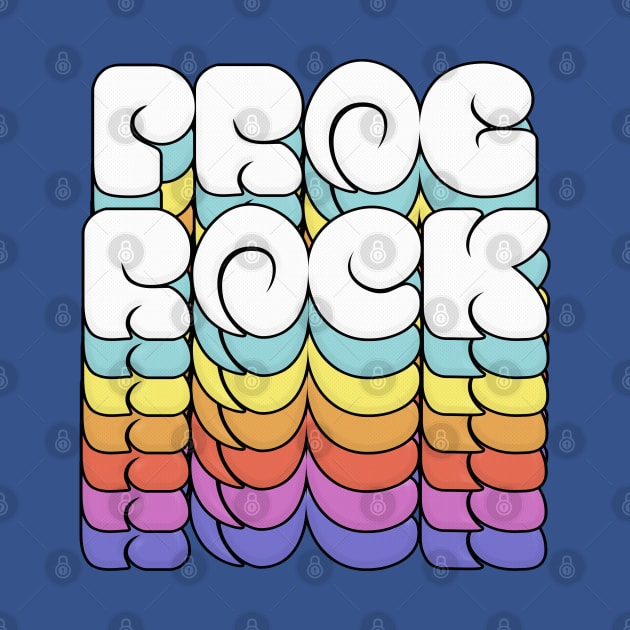 Prog Rock - 70s Style Typography Lettering Design by DankFutura