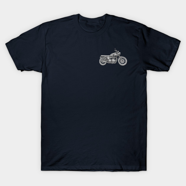 Flag and Trumpet - Triumph Motorcycle - T-Shirt