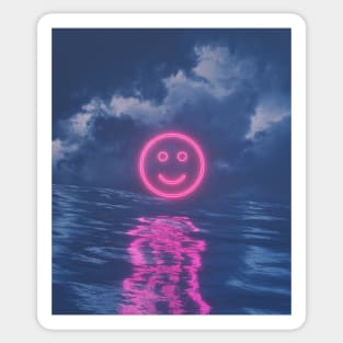 pink smiley sticker, pink happy face sticker, preppy sticker, aesthetic  sticker, die cut smiley sticker, smiley face decal, pink smiley face