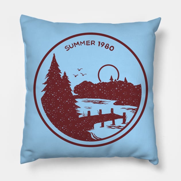 1980 Camp Crystal Lake Counselor Pillow by sudaisgona