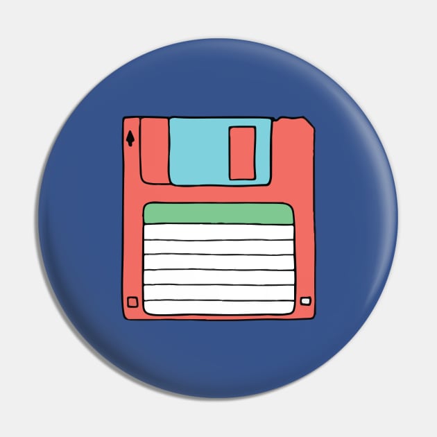 Diskette Pin by Gustavo Alvaro