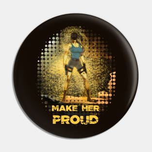 Lara Croft (Tomb Raider) | "Make Her Proud" Collection Pin