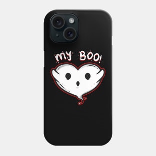 Heart Shaped Ghost Spirit Is My Boo On Halloween Phone Case