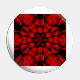 scarlet and red hexagonal floral fantasy design Pin