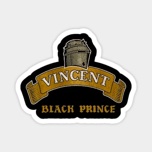 Vincent Black Prince Motorcycle UK Magnet