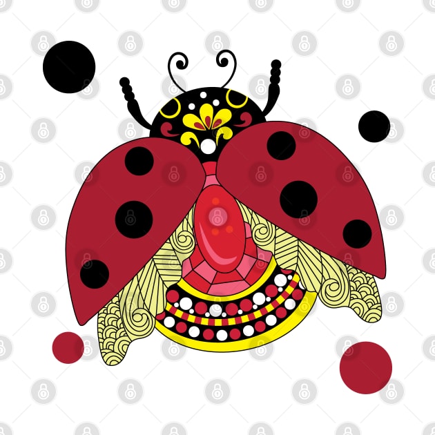 Lucky Ladybug Gemstone by HotPinkStudio.Me