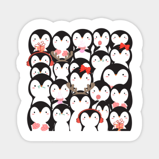 Kawaii Penguins Magnet