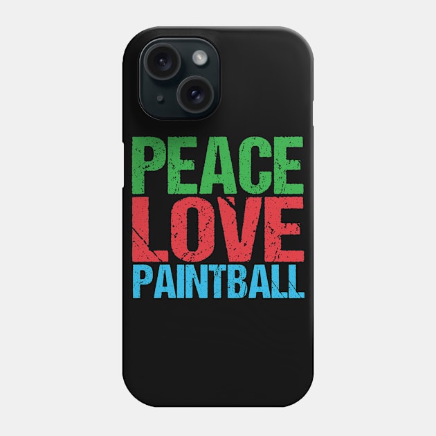 Peace Love Paintball Phone Case by epiclovedesigns