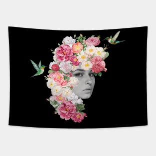 Flowers Girl I Tapestry