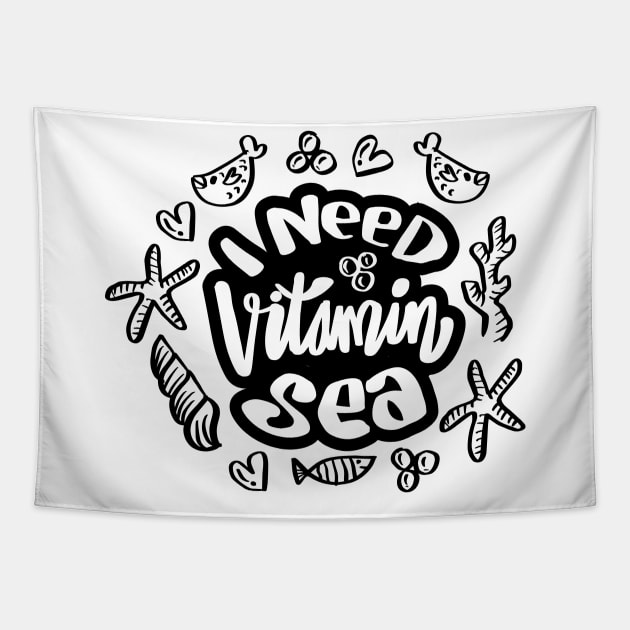 I need vitamin sea Tapestry by Handini _Atmodiwiryo