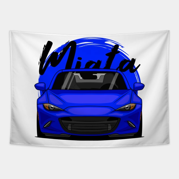 Blue Miata MX5 ND Tapestry by GoldenTuners