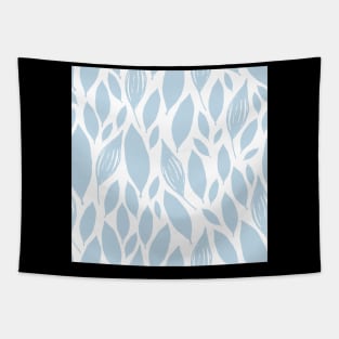 blue leaf texture design Tapestry