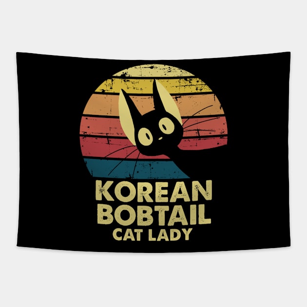 Korean Bobtail cat mom. Perfect present for mom mother dad father friend him or her Tapestry by SerenityByAlex