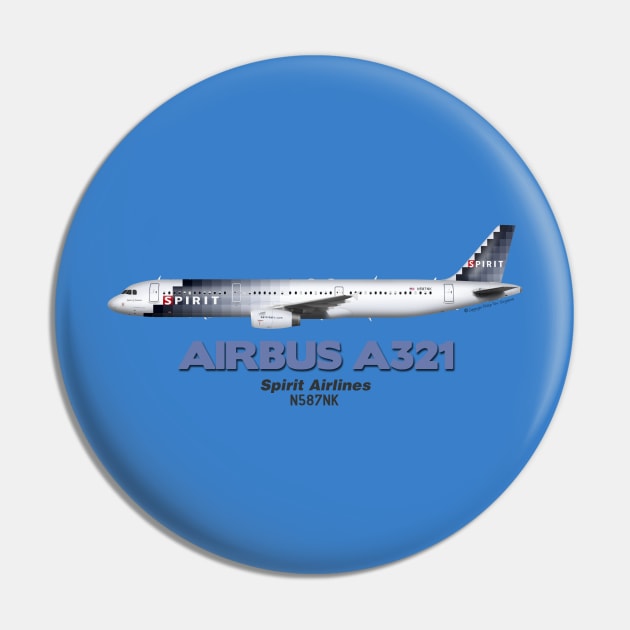 Airbus A321 - Spirit Airlines Pin by TheArtofFlying