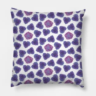 Manx flora - PURPLE hydrangea Pillow