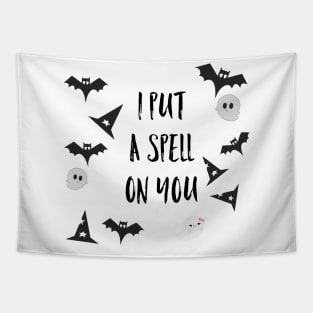 I put a spell on you, funny Halloween mask, Halloween nursery, cute Halloween Tapestry