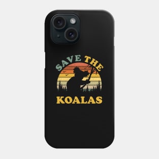 Save The Koalas Vintage Phone Case