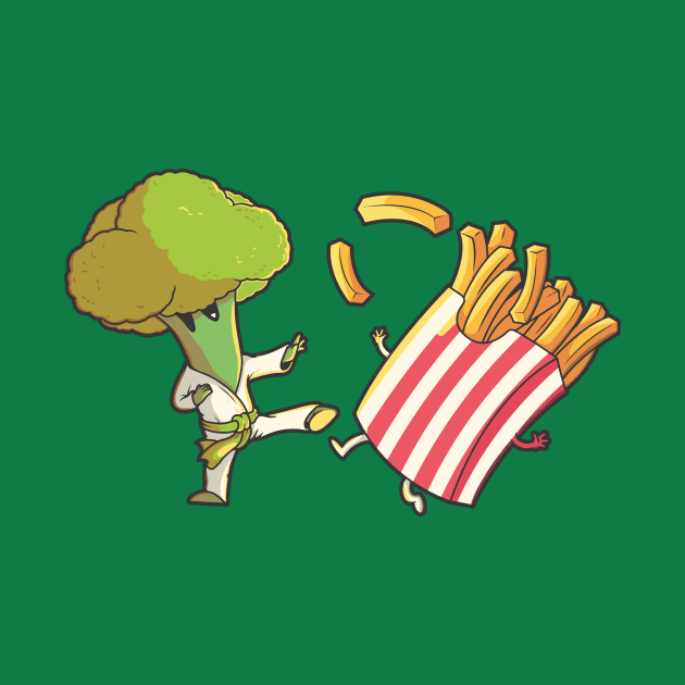 Every Broccoli Was Kung Fu Fighting by SLAG_Creative