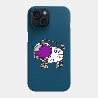 Astronaut Space Pilot Sci Fi Purple Pig Phone Case