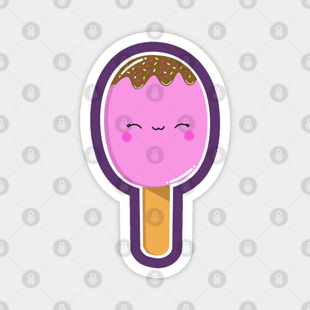 Cute pink lollipop, cute pink ice lolly, ice cream, lollipop for summer Magnet by Catphonesoup