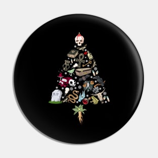 Goth Christmas Pin