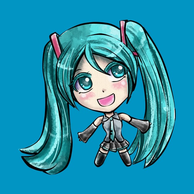 Chibi Miku by Yennie Fer (FaithWalkers)