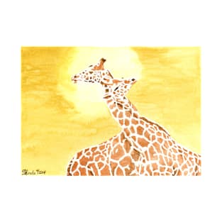 Daily Doodle 20- Entangled - Entangled Giraffes T-Shirt