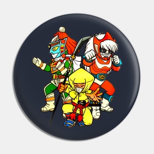 Go! Greenman, Godman & Kotaro Ushiwaka Pin