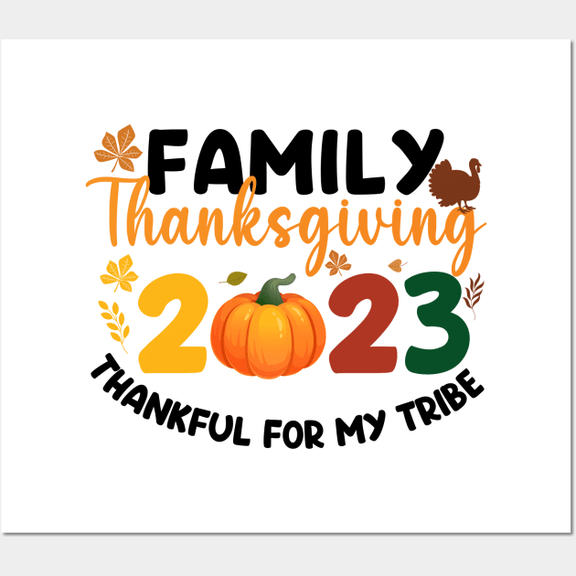 Thankful for My Family Thanksgiving 2023 Graphic by Trending POD