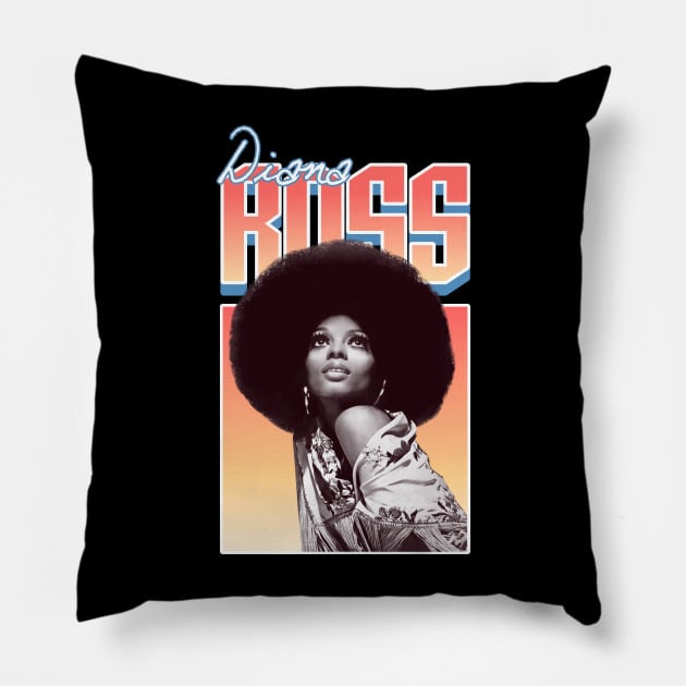 Diana ross Pillow by Olivia alves