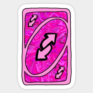 Uno Reverse Meme (Pink) | Greeting Card