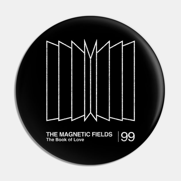 The Magnetic Fields / Minimal Graphic Design Tribute Pin by saudade