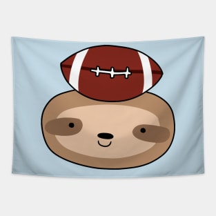 Football Sloth Face Tapestry