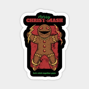 Gingerbread Man Christmas creepy Magnet