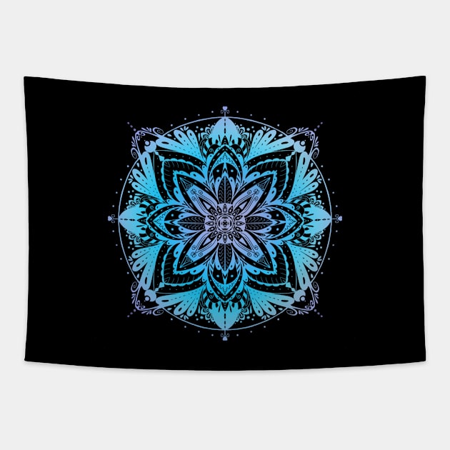 Pastel Mandala Tapestry by Trizi‘s Art