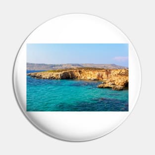 Cyan water of Blue Lagoon Pin