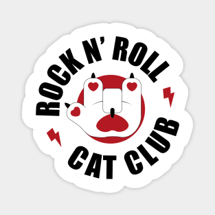 Rock and Roll Cat Club Magnet
