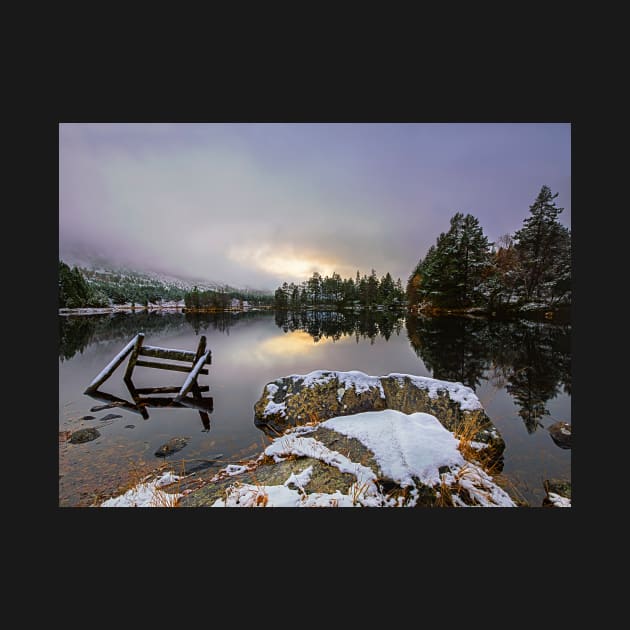 Loch Gamhna Sunset by Reg-K-Atkinson