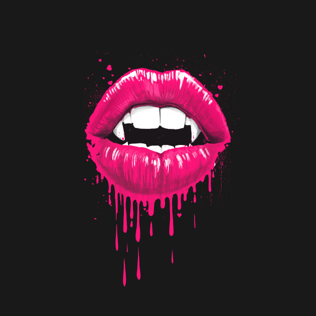 Vampire Lips Vampire T Shirt Teepublic 4814