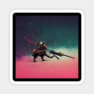 Mechana - Cyberpunk Samurai Magnet