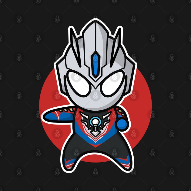 Ultraman Orb Hurricane Slash Chibi Style Kawaii by The Toku Verse