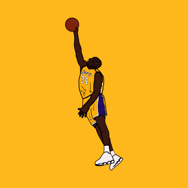 Shaquille O'Neal Dunk - Los Angeles Lakers by xavierjfong