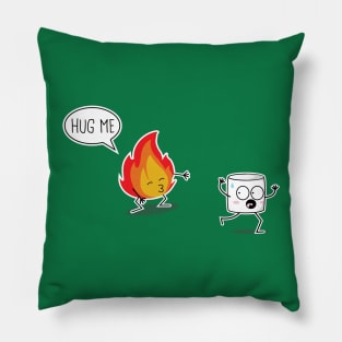 Marshmallow and Fire Pillow