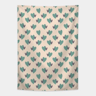 Twin Hearts Repeated Pattern 076#001 Tapestry